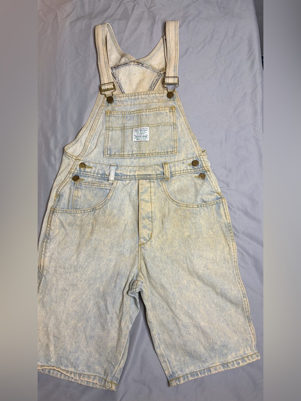 Vintage Guess Light Blue Denim Overalls
